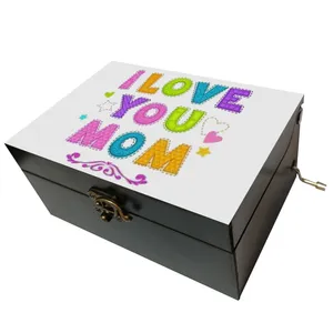 جعبه موزیکال مدل هندلی طرح مادر دوست دارم کد 2005