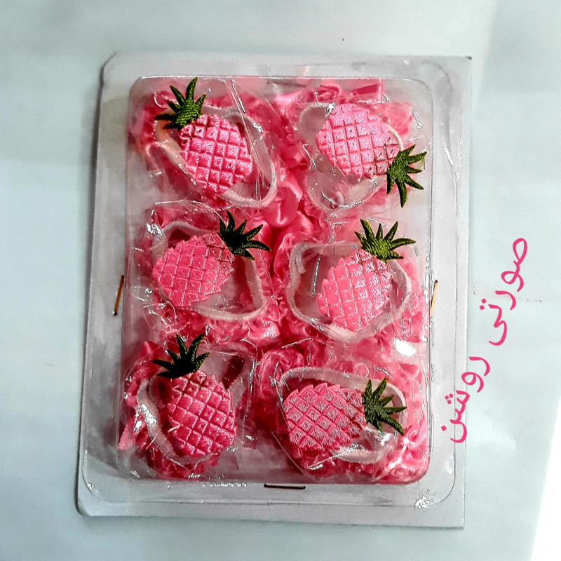 کاور پیچ اجاق گاز طرح آناناس بسته 6 عددی