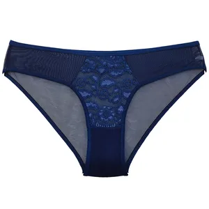 شورت زنانه توری رنگ سرمه‌ای