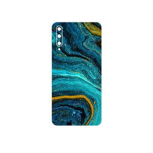 MAHOOT Turquoise marblewith golden streaks Cover Sticker for Huawei Y9S