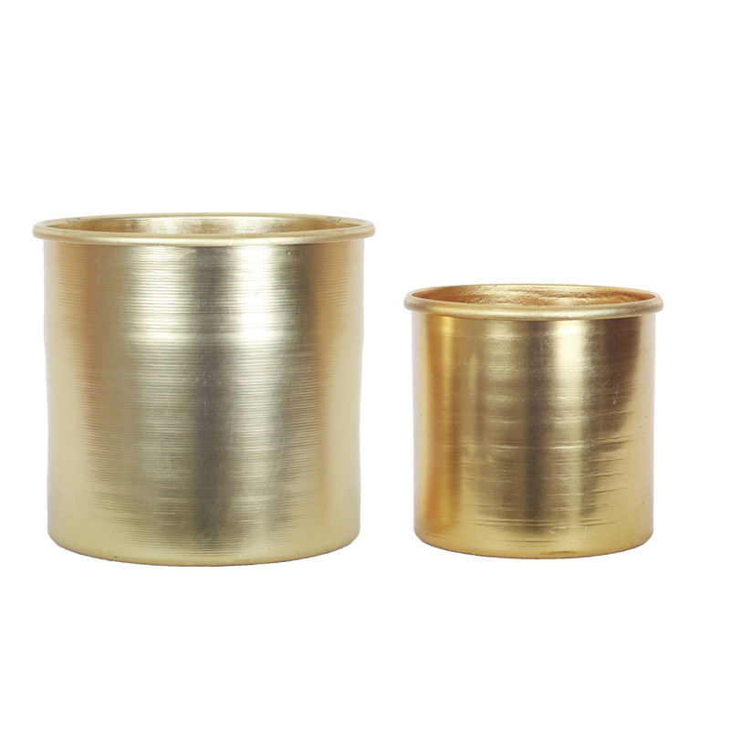 گلدان مدل استوانه فلزی مجموعه 2 عددی گلدان مدل استوانه فلزی مجموعه 2 عددی