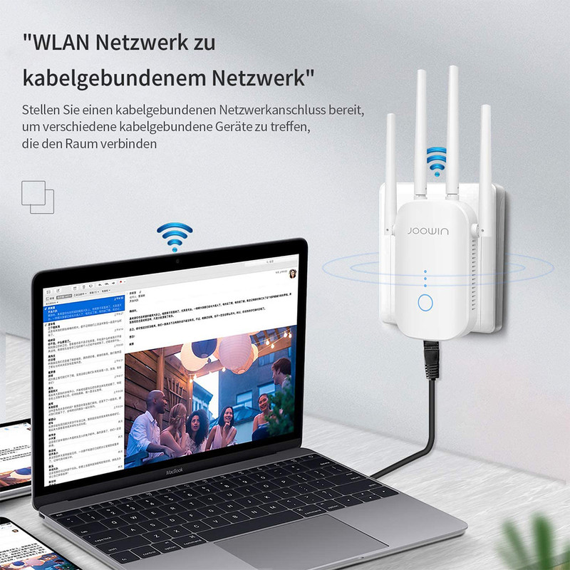 توسعه دهنده شبکه بی‌سیم جووین مدل WR758 کد 3949