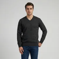 پلیور یقه هفت مردانه تریکو پاییزان مدل P700