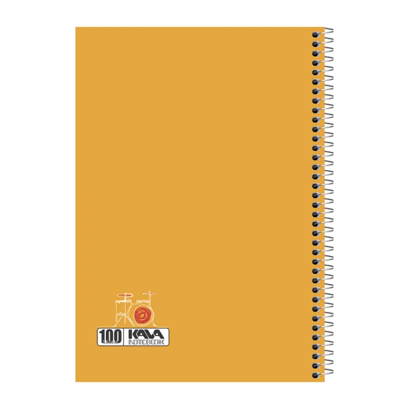 دفتر 100 برگ کاوا نوت کد 91710B طرح درامز