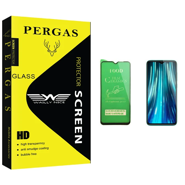 محافظ صفحه نمایش سرامیکی وایلی نایس مدل Pergas Glass مناسب برای گوشی موبایل Redmi Note 8 Pro شیائومی