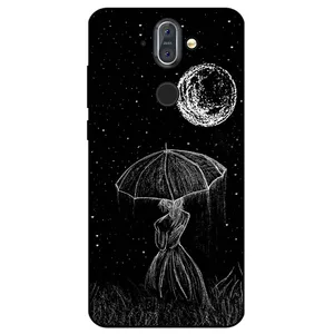 Megafone Girl and Moon 1369 Cover For Nokia 8 Sirocco 