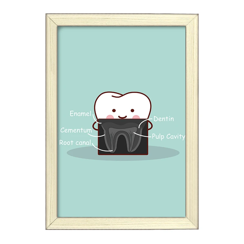 تابلو خندالو طرح دندان و دندان پزشکی کودکانه کد 36730