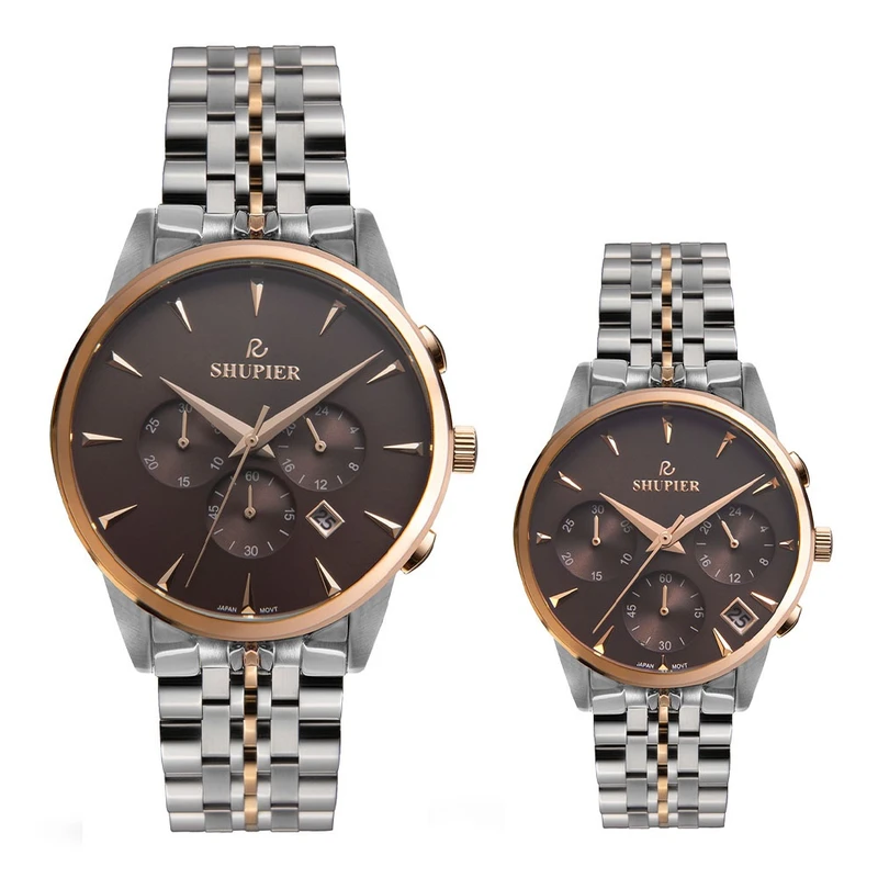 ست ساعت مچی عقربه ای زنانه و مردانه شوپیر مدل GL183A007