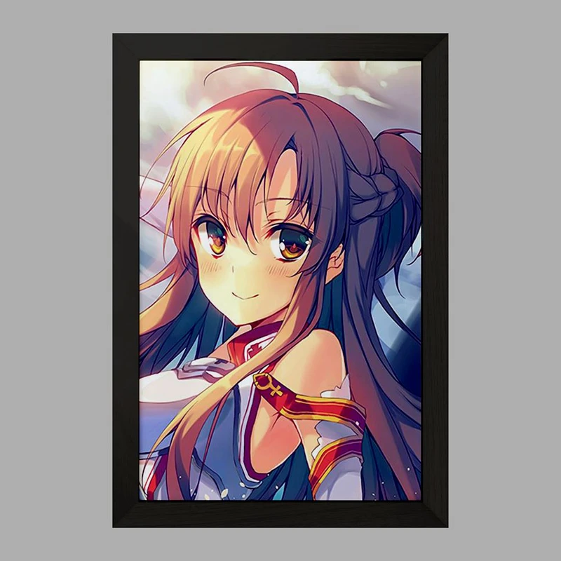 تابلو خندالو مدل آسونا یوکی انیمه هنر شمشیر زنی آنلاین  کد 12078