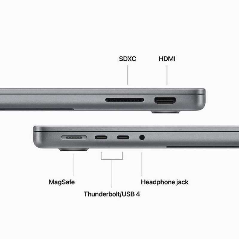 لپ تاپ 14.2 اینچی اپل مدل MacBook Pro MTL83 2023 HNA-M3-8GB RAM-1TB SSD