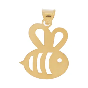 آویز گردنبند طلا 18 عیار زنانه قیراط طرح زنبور کد GH4681