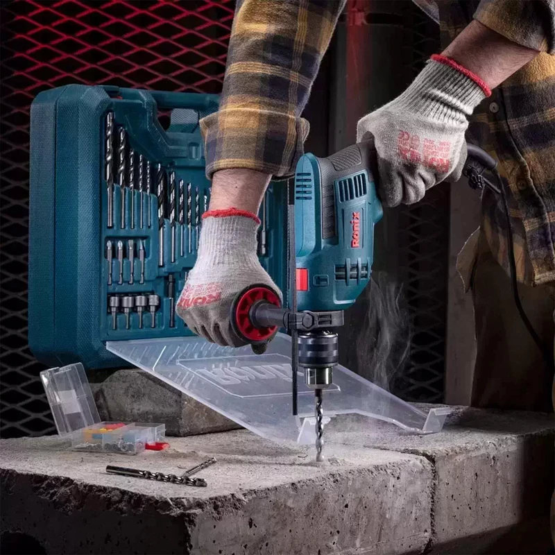 عکس شماره 14 : مجموعه 54 عددی دریل چکشی رونیکس مدل rs-0005