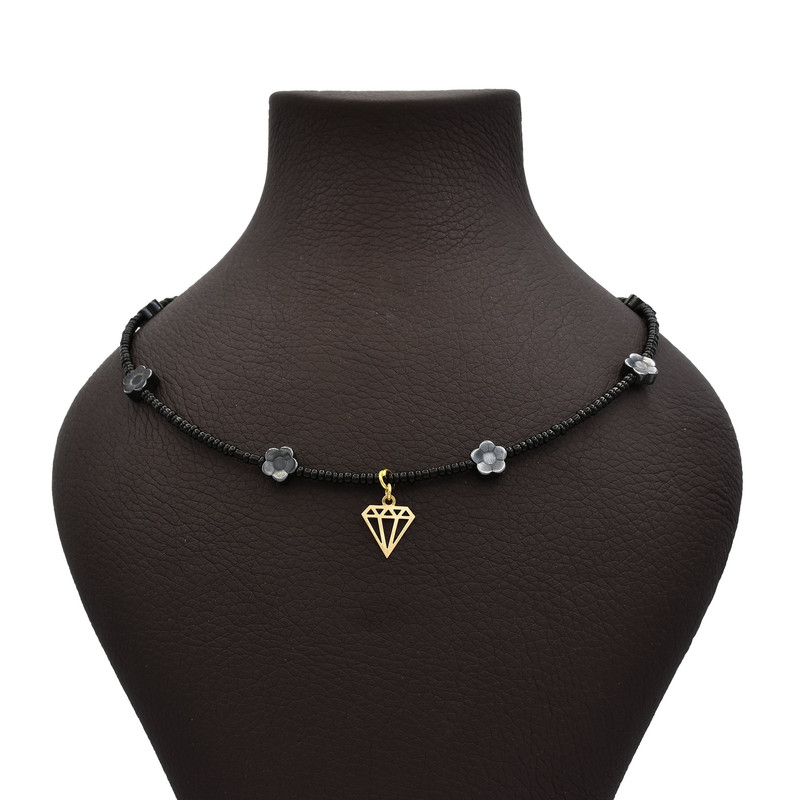 گردنبند طلا 18 عیار زنانه الن نار مدل الماس 5533000