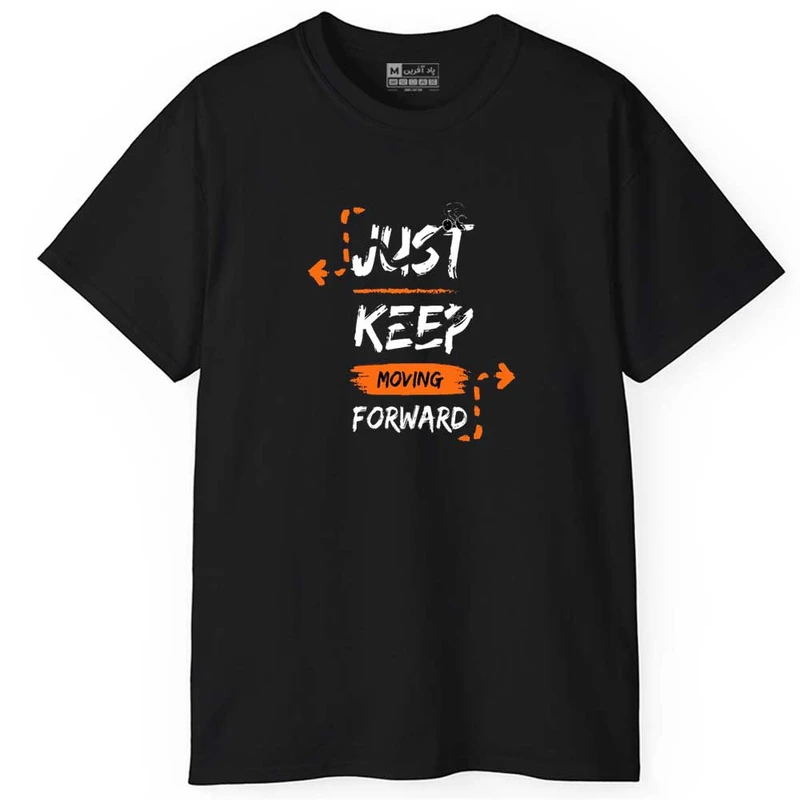 تی شرت آستین کوتاه مردانه پاد آفرین مدل اسپرت طرح متن دار انگیزشی کد 0865