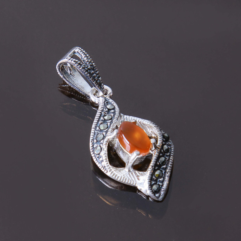 آویز گردنبند نقره زنانه بازرگانی میلادی کد PK_087