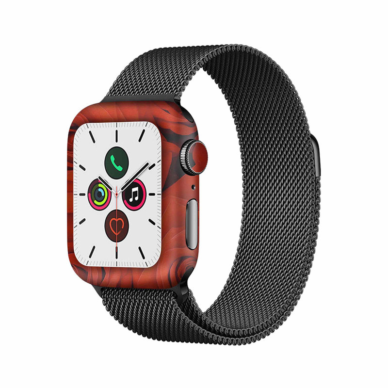 برچسب ماهوت طرح Red-Flower مناسب برای اپل واچ Watch 5 40mm