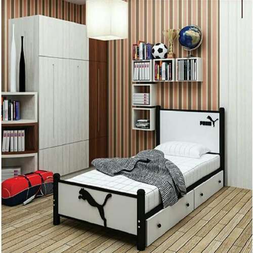 تخت خواب یک نفره مدل یوزپلنگ سایز 90x200 سانتی متر