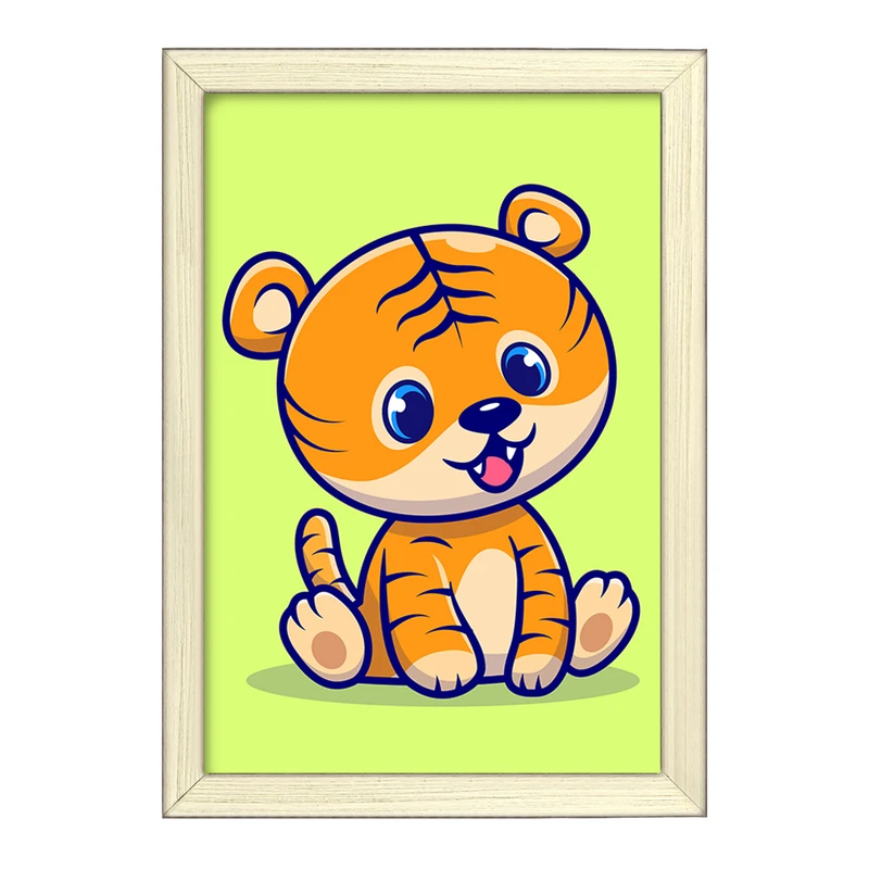 تابلو خندالو طرح حیوانات بامزه ببر کد 29641