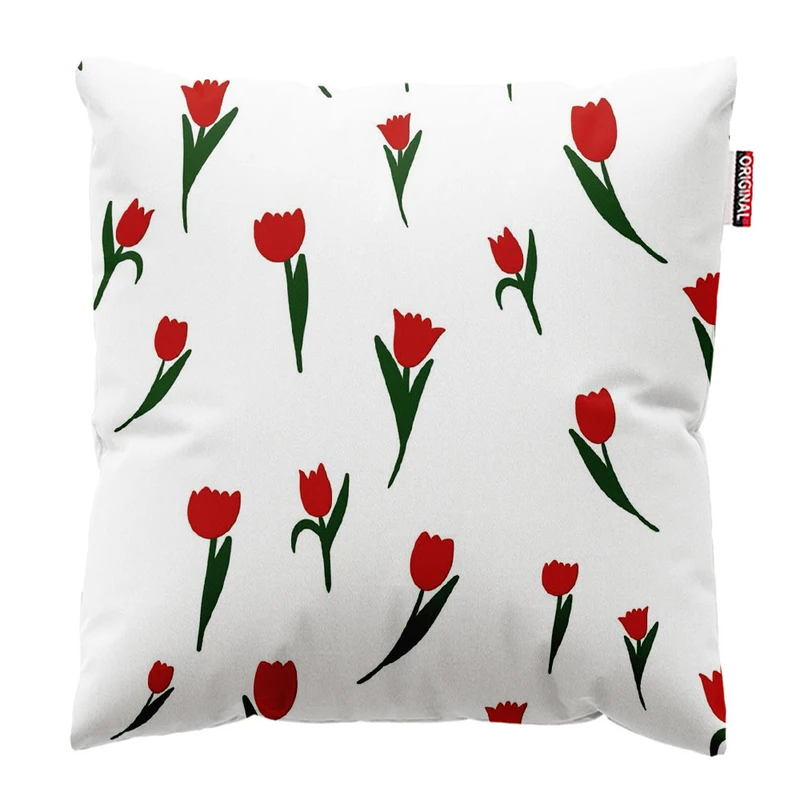 کوسن پاد آفرین طرح گل کد 2350 سایز 30*30 سانتی متر