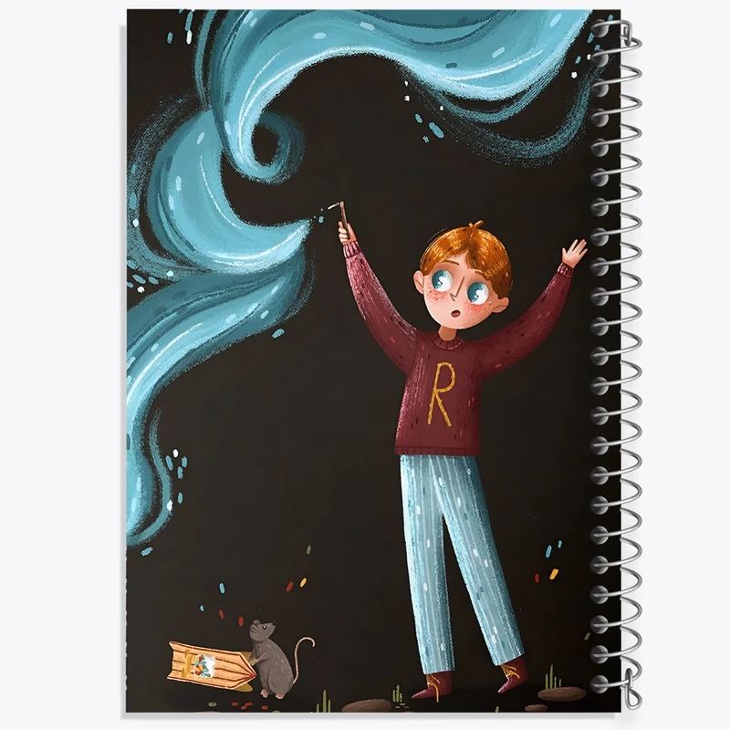 دفتر مشق 50 برگ خندالو طرح پسر نقاش کد F8218