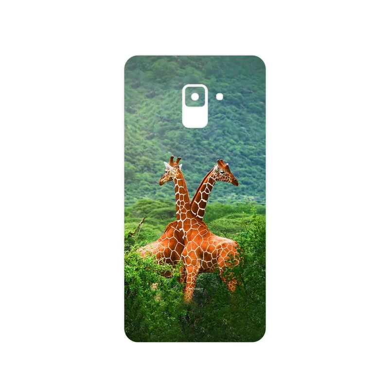برچسب پوششی ماهوت مدل Giraffe مناسب برای گوشی موبایل سامسونگ Galaxy A8 Plus 2018