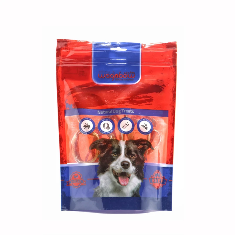 تشویقی سگ مدل نای گاوی وگ اند بو طعم گوشت گاو وزن 80 گرم