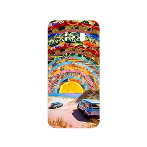 MAHOOT Collage of Orange Sky Cover Sticker for Samsung Galaxy S8 Plus