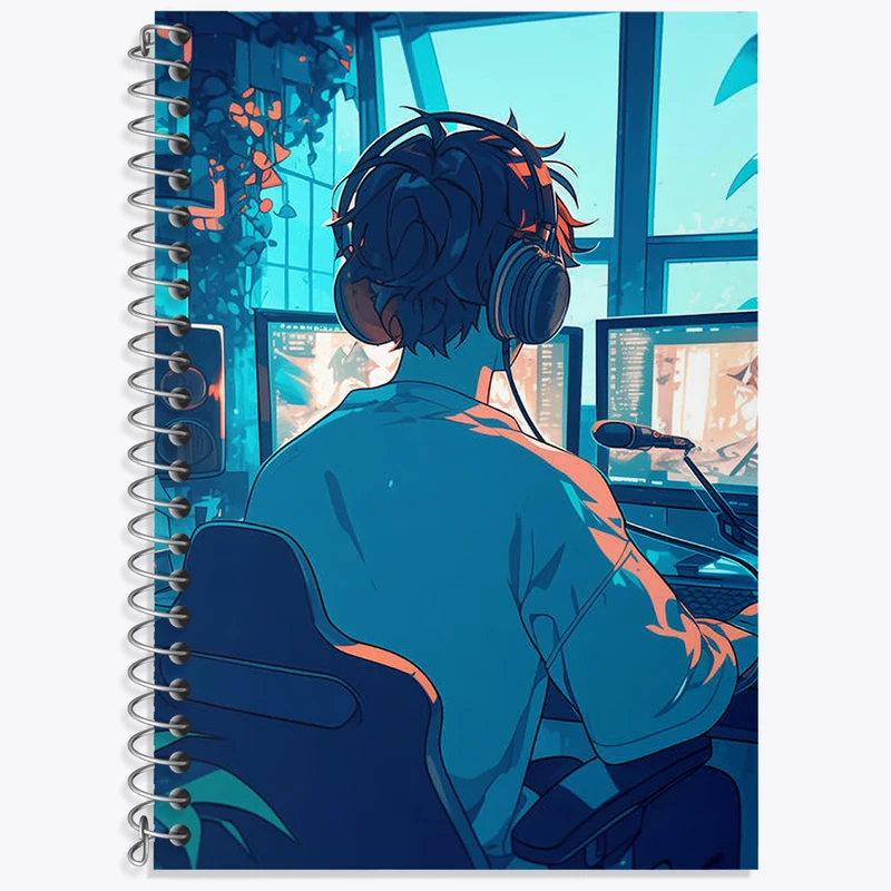 دفتر نت موسیقی 50 برگ خندالو طرح گیمر (Gamer) کد N1725