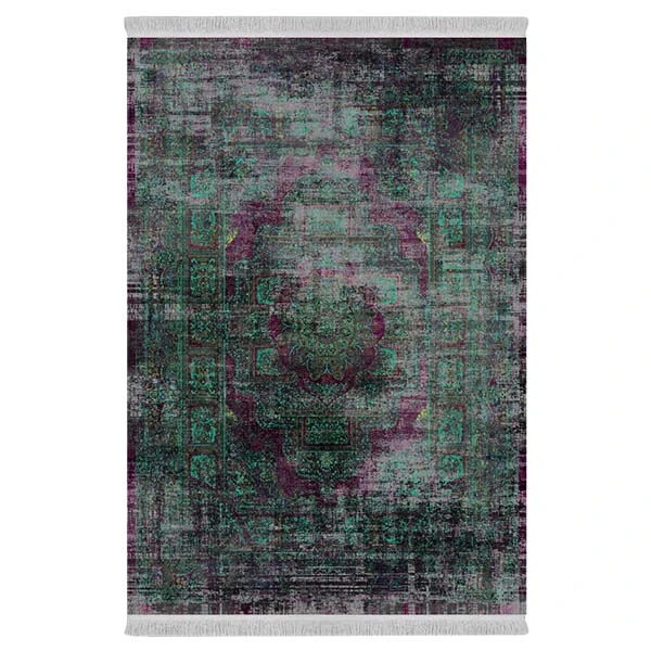 فرش پارچه‌ای دفه مدل فرشینه طرح مدرن کد 492