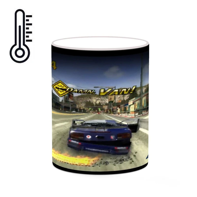 ماگ حرارتی کاکتی مدل بازی Burnout 3ː Takedown کد mgh27789