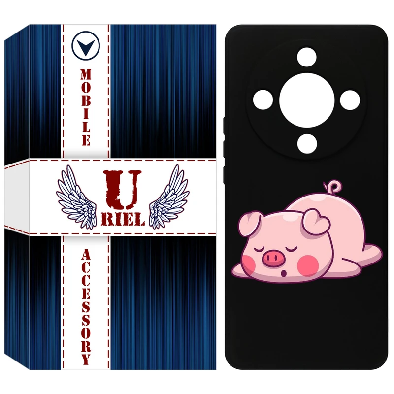 کاور یوریل مدل KSH کد 42 طرح پیگی مناسب برای گوشی موبایل آنر X9b / X50 / Magic6 Lite / Magic 6 Lite