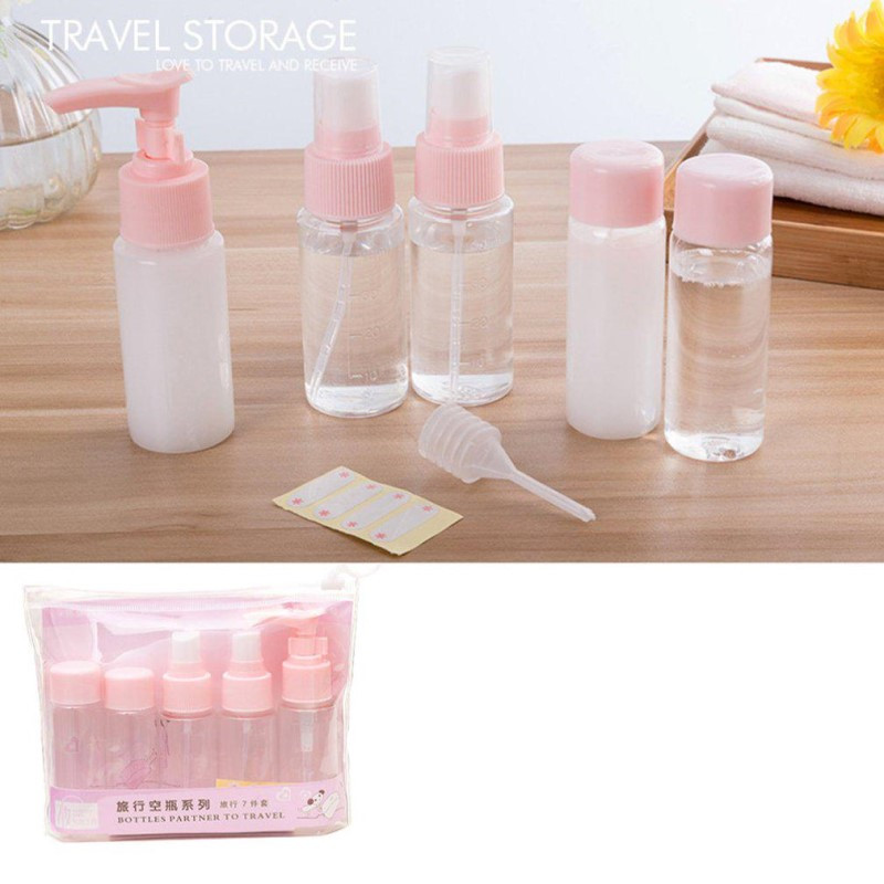 بطری و محفظه کرم مسافرتی کد 0125 بسته 6 عددی