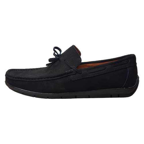 کفش کالج مردانه مدل چرم طبیعی بانکوک رنگ مشکی