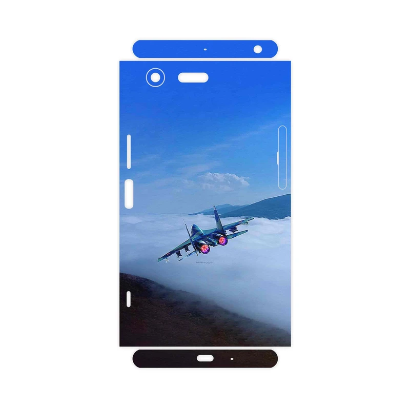 برچسب پوششی ماهوت مدل Fighter plane Su27-FullSkin مناسب برای گوشی موبایل سونی Xperia XZ Premium