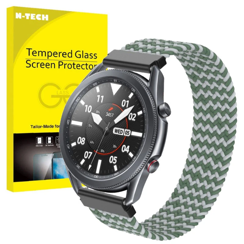 بند انتک مدل Elastic Solo Loop مناسب برای ساعت هوشمند آمازفیت GTR Lite 47mm