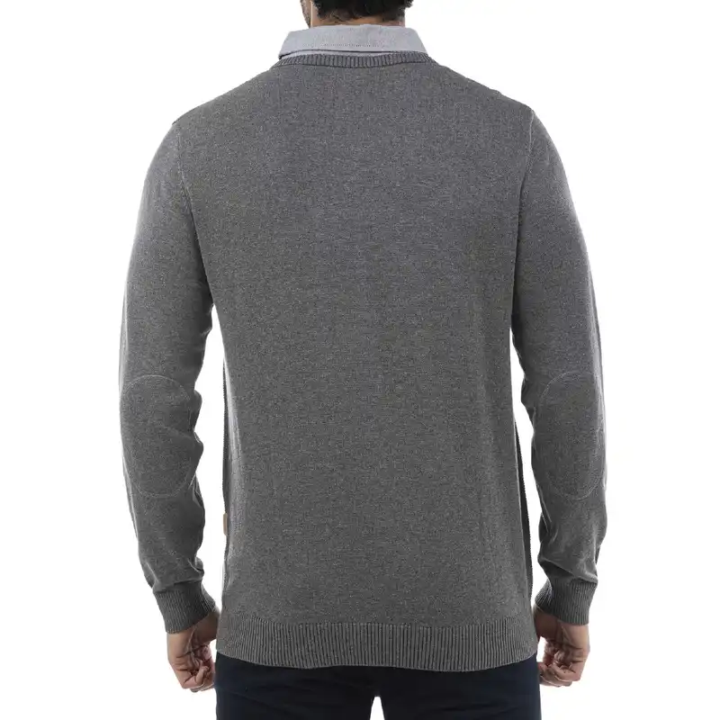 پلیور مردانه جوتی جینز کد 1221148 رنگ نوک مدادی