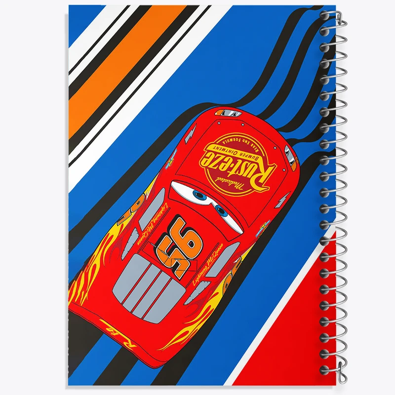 دفتر مشق 50 برگ خندالو طرح مک‌کوئین (Lightning McQueen) کد F6848