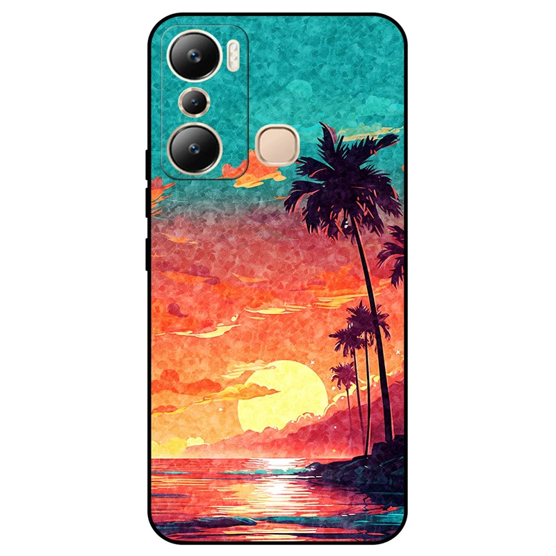 کاور مگافون طرح تابستان مدل 8000 مناسب برای گوشی موبایل اینفینیکس Hot 20i