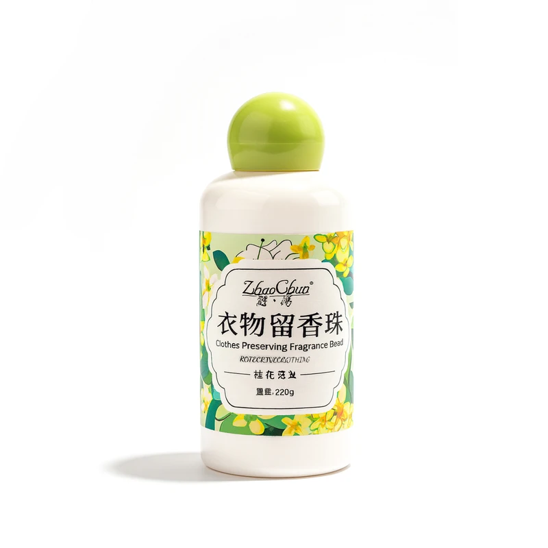 خوشبو کننده و نرم کننده لباس ماشینی سبز ژائوچان مدل GW421 با رایحه اسمانتوس مناسب انواع البسه وزن 220 گرم