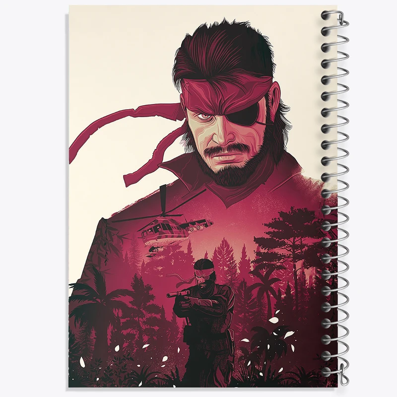 دفتر نقاشی 50 برگ خندالو طرح بازی متال گیر (Metal Gear) کد 33181