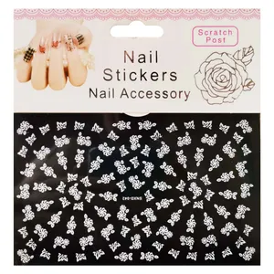 استیکر طراحی ناخن مدل گل کد SNXD-042