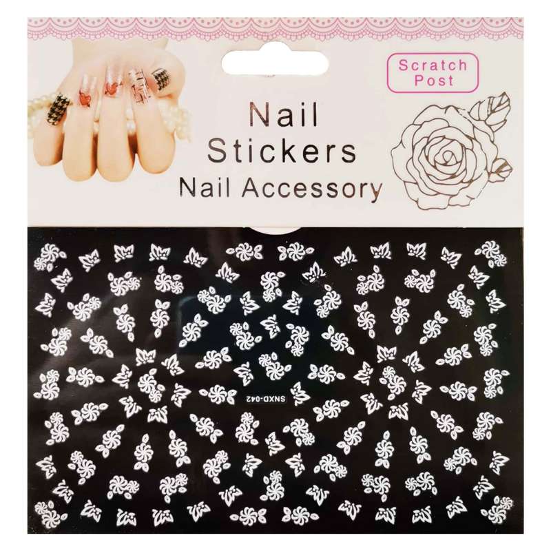 استیکر طراحی ناخن مدل گل کد SNXD-042