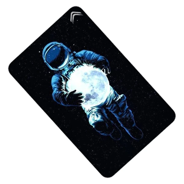 استیکر کارت طرح فضانورد فانتزی مدل CAC555-K-G1-162