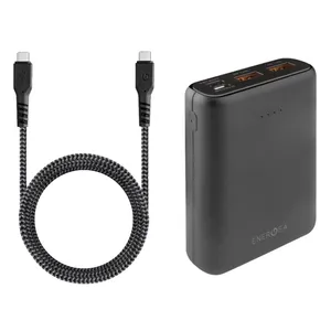 شارژر همراه انرجیا مدل Compact Mini ظرفیت 10000 میلی آمپر ساعت به همراه کابل تبدیل  USB-C