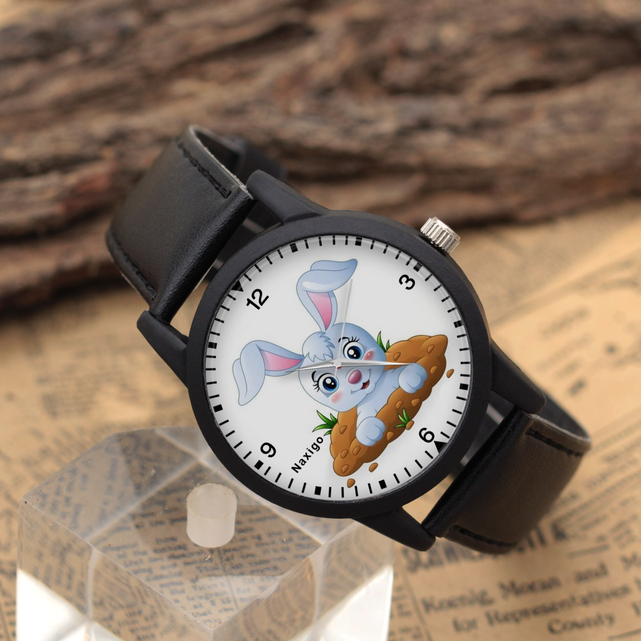 ساعت مچی عقربه ای ناکسیگو مدل خرگوش کد LF12584