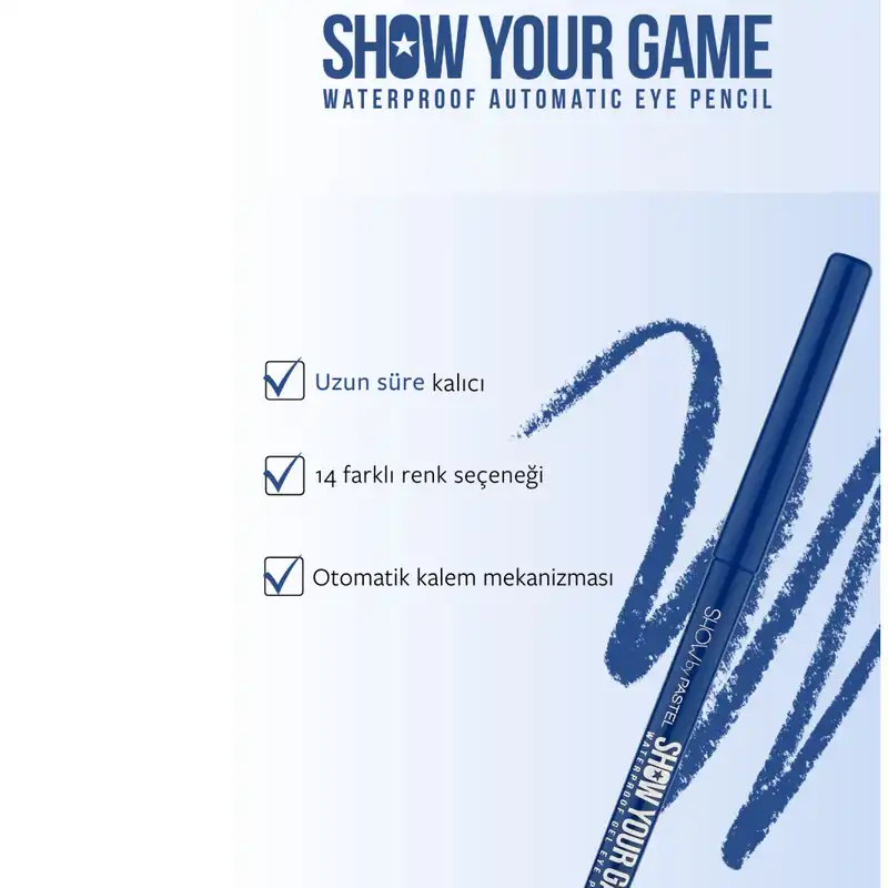 مداد چشم پاستل مدل SHOW YOUR GAME شماره 413