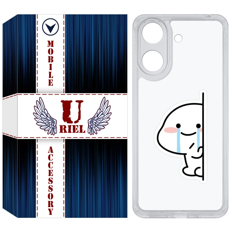 کاور یوریل مدل Clear کد 91 طرح اشک مناسب برای گوشی موبایل شیائومی Redmi 13C / Poco C65