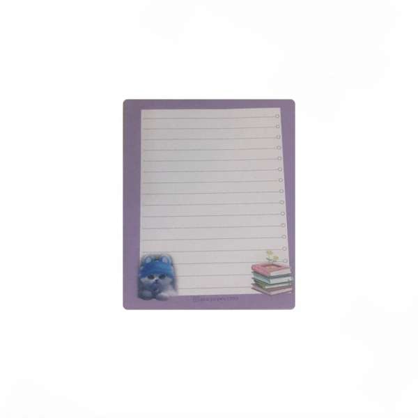 کاغذ یادداشت طرح گربه و کتاب کد 331