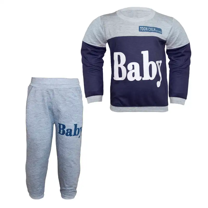 ست تی شرت و شلوار پسرانه مدل BABY کد 105
