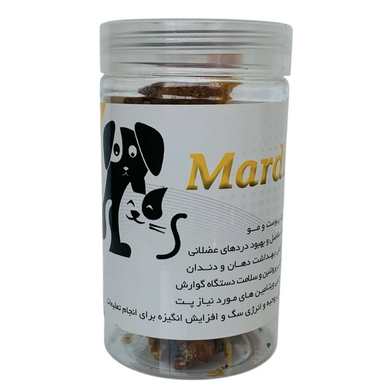 غذای خشک تشویقی سگ پت ماردین مدل Chicken feet treat وزن 80 گرم